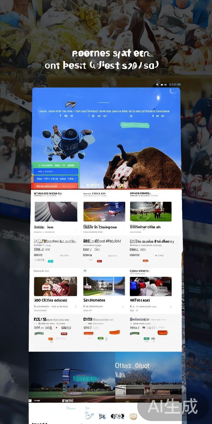 赛事信息一目了然：首页展示了最新、最热门的体育赛事